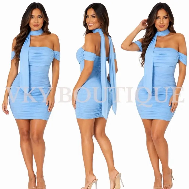 Selene Scarf LM Mini Dress