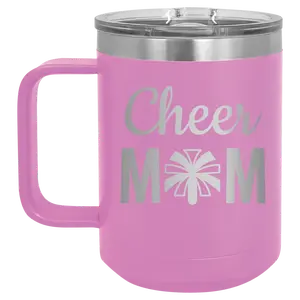 Mom Cheer2 15 oz Mug | Light Purple