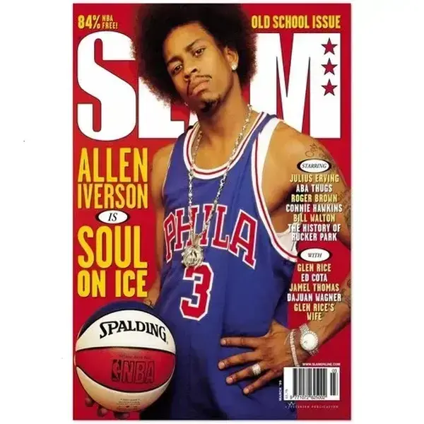 Magazine Allen Iverson Soul On Ice NBA Cover Poster