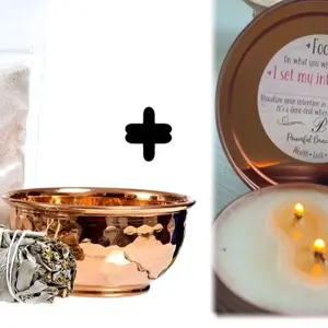 Sage Burning Gold Cup + White Sage kit Bundle