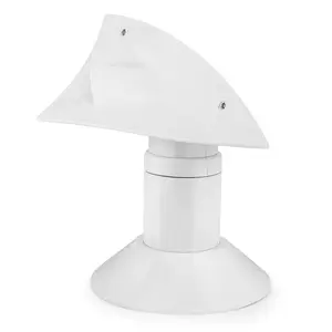 Stink Slink Universal Swiveling RV Sewer Black and Grey Holding Tank Plumbing Roof Vent Cap - White