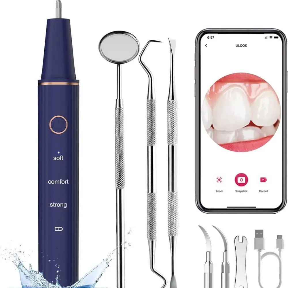 Jyq-01-Prilotte Store01 Stop Struggling with Food sStuck in Teeth! This Sonic Cleaner Removes Plaque in 30 Seconds! From Yellow Stains To Sparkling White! Cleansing Oral Removable Multicolor Kit Water Proof