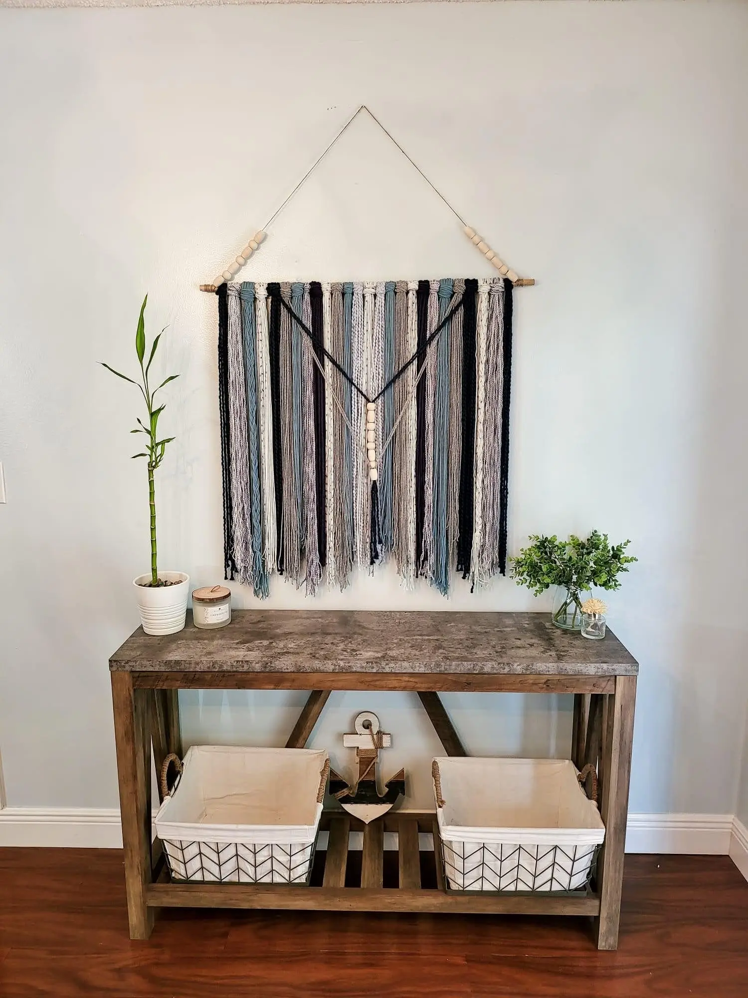 Yarn tapestry/wall decor/ wall hanging/ yarn hanging
