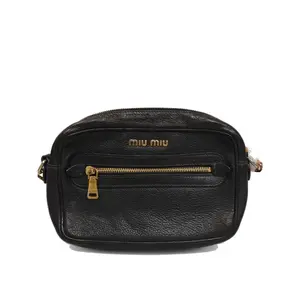 Pre-owned miumiu GG Supreme canvas with leather trim Shoulder Bags Miu miu Camera Bag S014260326086, Shoulder Bag, Light Wear