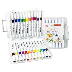 Acrylic Paint Markers, 12/24/36/48/60 Color Art Drawing Pens, Waterproof Opaque Paint Pens for Crafts, For Black Paper, High Coverage Artist Markers for Students & Kids DIY on Rock, Glass, Ceramic, Canvas