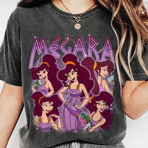 Megara Shirt Funny Tee, Hercules Wife Tees, Vintage Graphic T-shirt Family 2024 Trip Gifts
