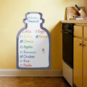 Magnetic Blackboard Film Self-Adhesive Wipeable Writeable Wall Film for Rooms Learning Playing Creative Whiteboard