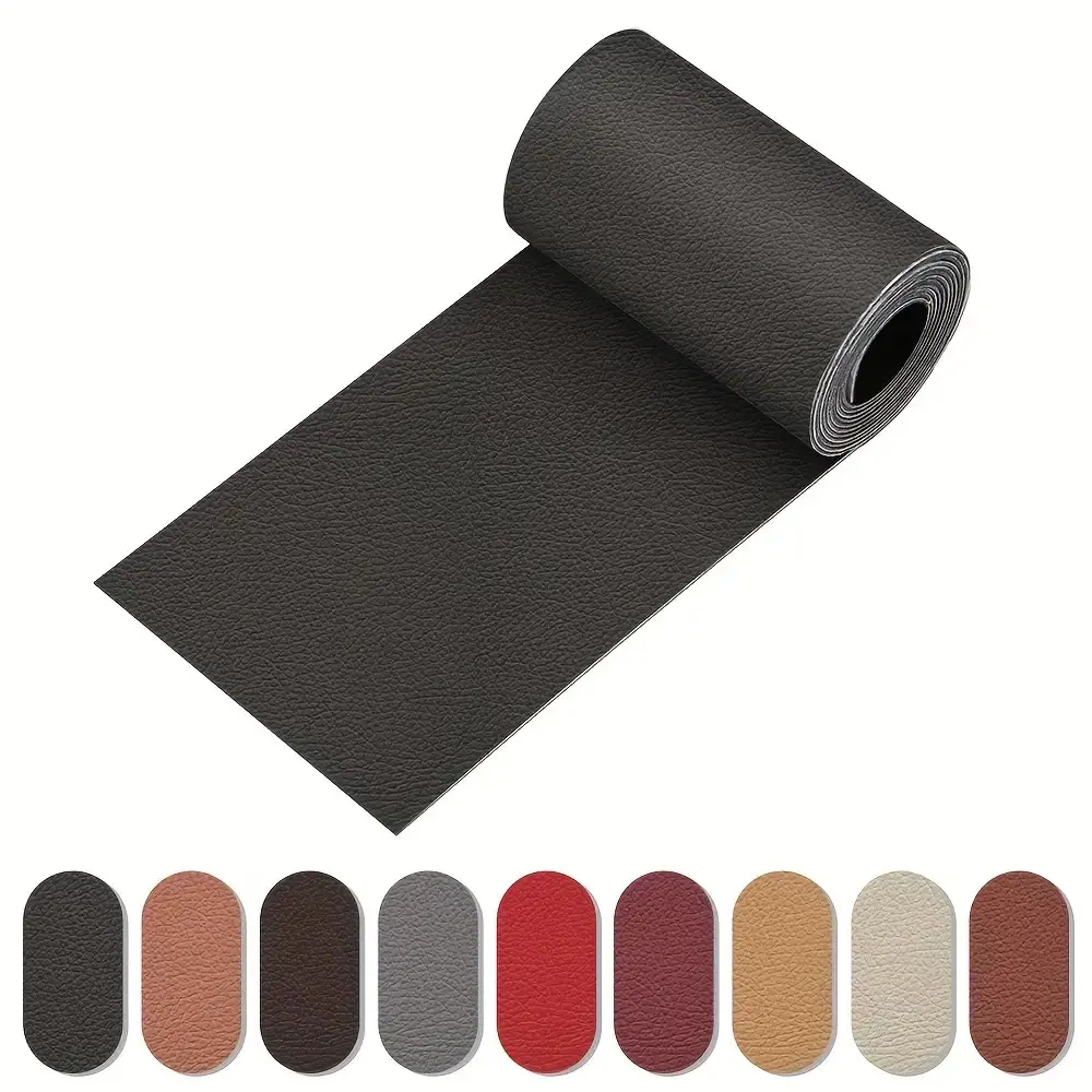 Self-Adhesive Leather Repair Vinyl Patches - Grain, High Adhesion Home Care Supply, Peel-and-Stick, Cut-to-Size, Waterproof, Durable, Easy to Clean, Scratch-Resistant, High Wear-Resistance for Furniture, Car Seats