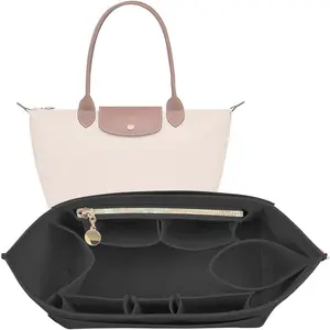 bag organizer insert-for longchamp le pliage handbag organizer insert bag organizers small divider 026Aterrimus-L