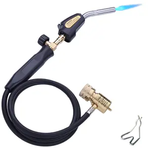 Propane Torch Hand Hose, Mapp Gas Torch,Welding Torch,Hose Length 1.5M/60"Maximum Operating Temperature 1900℃/3600℉-with Hook