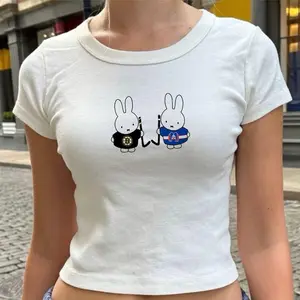 Heated Rivalry Miffy Y2k Baby tee, Hollander Rozanov Merch eated Rivalry Romance Tee, Queer Hockey Fan Top, Gift For Friend