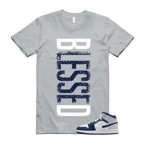 1 Light Smoke Grey Obsidian Midnight Navy Blue White Mid T Shirt Match VERTBLS