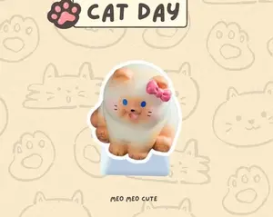 Rare Kawaii Cat Custom Keycap (Limited Stock), Special Edition 3D Kitty Novelty Key for Cherry MX Mechanical Keyboards