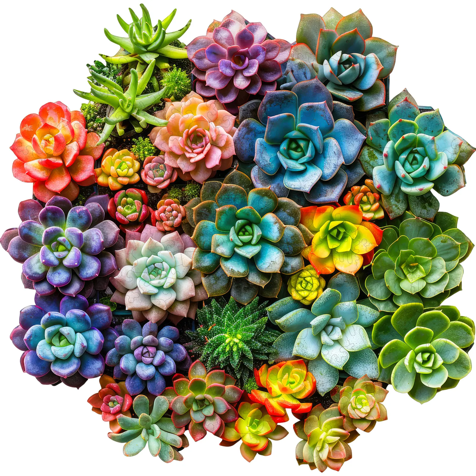 Birthday Gift / Toy/ Kidult Selected Gifts for Father's Day Delobil Premium Thick Puzzles for Adults with Puzzle Saver, Unique Adult Jigsaw Puzzles, Brain Teaser Family Game Gift, Leisure Time Fun Challenge & Stress Relief-Succulent Planet-200pcs
