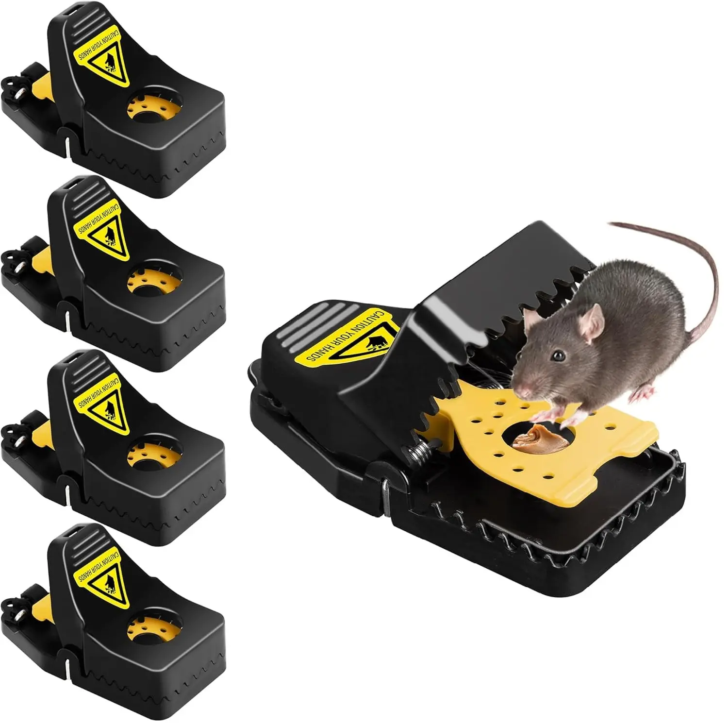 4/20pack Mouse Trap Bucket Mouse Traps Indoor for Home Multi-Catch, Auto-Reset, Humane or Lethal Rat Trap Snap Rat Traps,Large Mouse Trap Indoor for Home,Quick-Set Reusable Sanitary Mice Traps,Rodent Traps Mice Catchers Home Garage Kitchen Garden