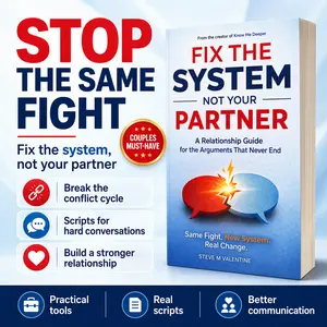 Fix The System, Not Your Partner | Couples Communication Book to Stop Repeating Arguments, Fix Relationship Patterns, Improve Communication, Rebuild Trust & Emotional Connection | Relationship Workbook for Couples
