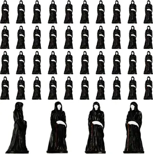 40 Pcs Halloween Mini Grim Reaper Figures Resin Tabletop Gothic Decor Horror Gothic Spooky Decoration Miniatures for Halloween Sence Decor