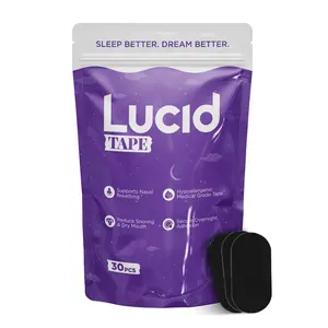 Lucid Tape Mouth Tape for Sleep, Sleep Tape - Hypoallergenic Material, Latex Free, CPAP Friendly  - 95% Rayon/5% Cotton, 30-Day Supply