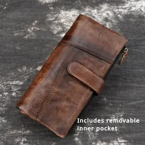 Premium Genuine Leather Wallet - RFID Blocking & Multi-Slot Design | Holds 12+ Cards & Cash | Perfect Gift for Men & Women