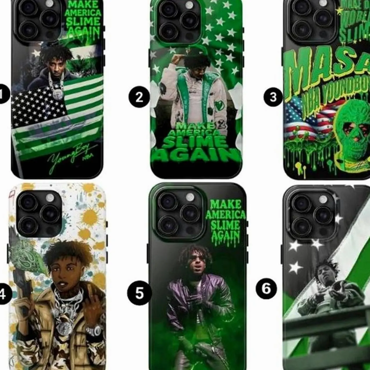 Y0ungb0y Never Broke Again Phone Case, MASA Tour 2025, Compatible with iPhone X, 11, 12, 13, 14, 15, 16, 17 & more