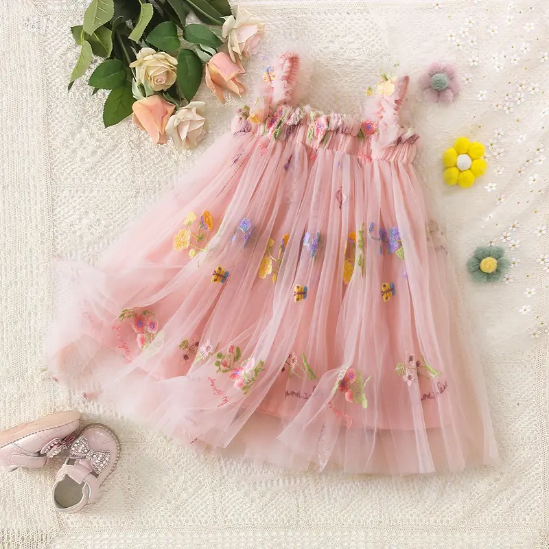 cute dresses for 5 year olds Young Girl Solid Color Vest And Dress Set With 3D Rabbit Decor Girl Clothes For Kids Dress Kids Cute Dresses Casual Dresses For Girls Dress Clothes For Girls Kids Clothes Girls Young