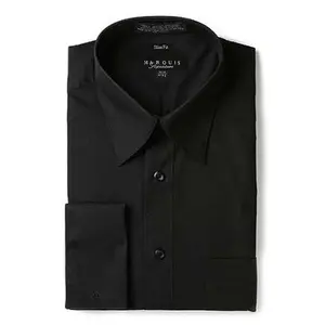 Marquis 009F Dress Shirt Regular Fit French Cuff Black