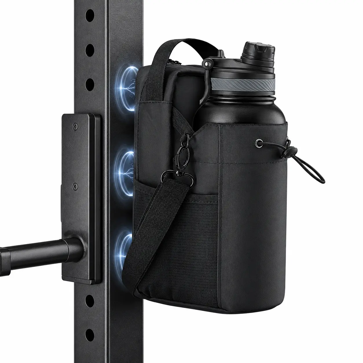 Water Bottle Sleeve, Magnetic Crossbody Carrier for Gym, Walking and Outdoor Sports Hydration