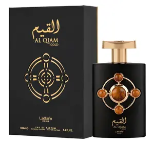 Lattafa Perfumes Al Qiam Gold Unisex Eau de Parfum Spray 3.4 Ounce Non Toxic
