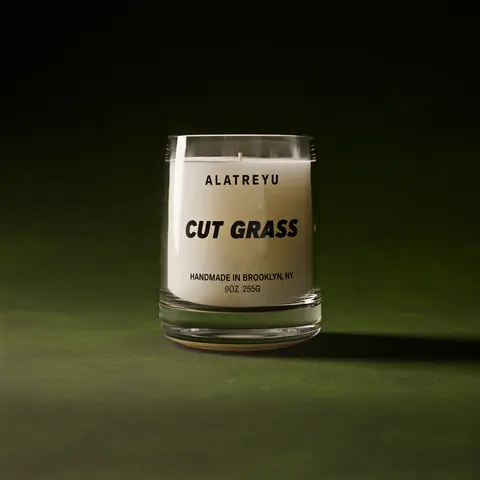 Cut Grass Scented Candle, Fresh Cut Grass, Citrus and Moss, The Smell of a Mowed Summer Lawn, Hand-Poured Soy Wax Candle, Pay What You Can