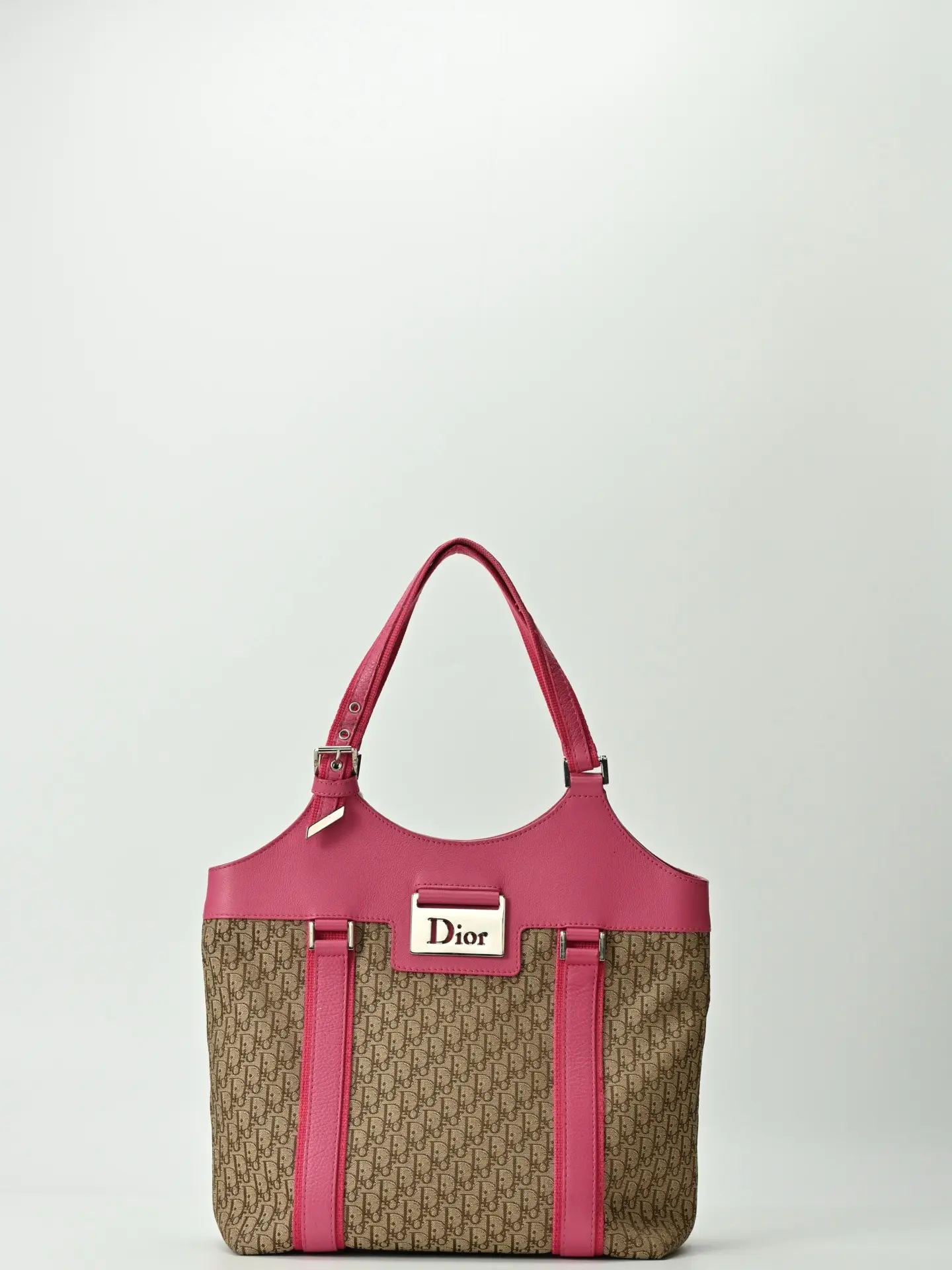 Pre-owned Dior Vintage Pink Monogram Tote Bag 24785690