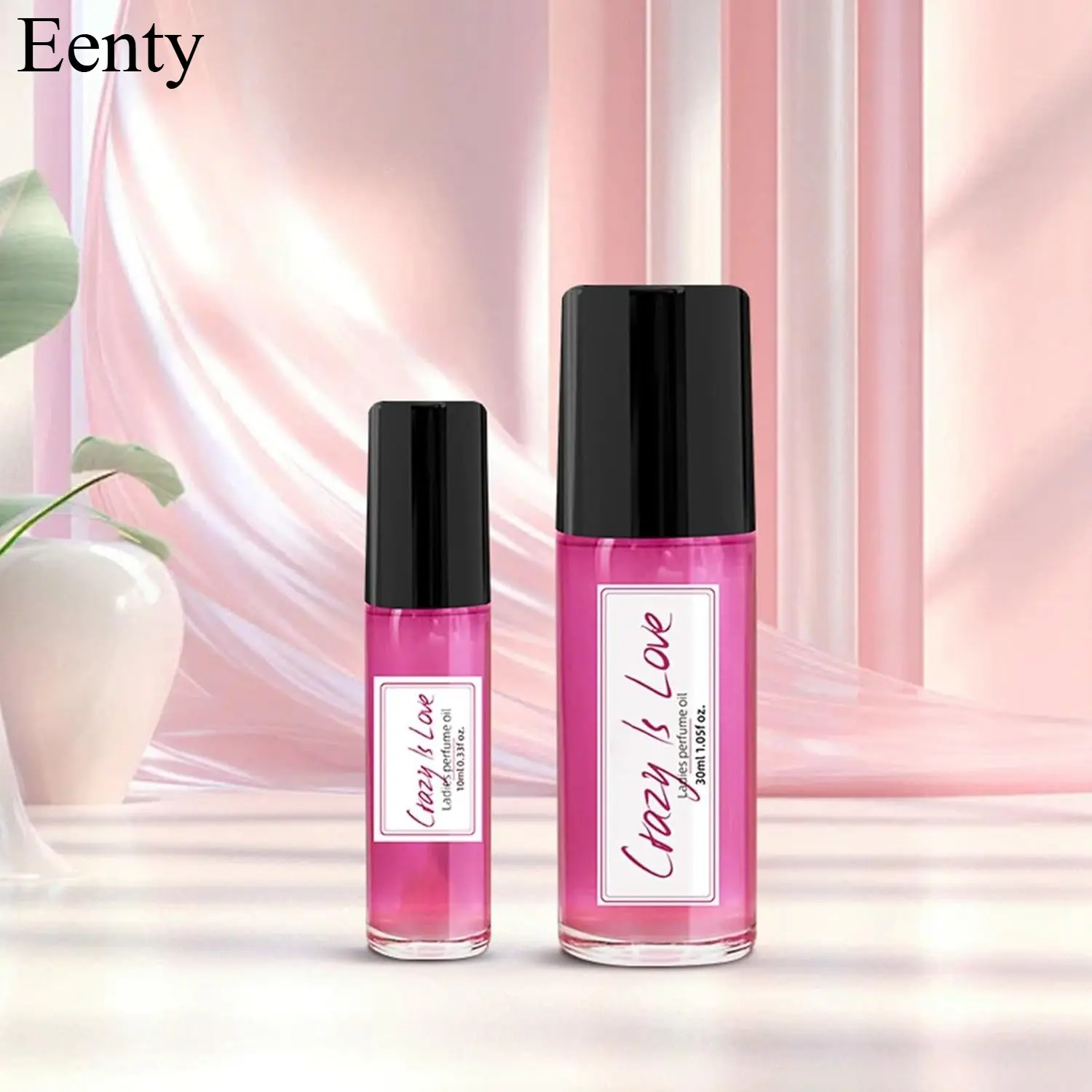 Eenty Crazy in Love Pheromone Perfume Oil for Women, Roll On Fragrance, Long-Lasting Portable, 2 Pack (30ml + 10ml)