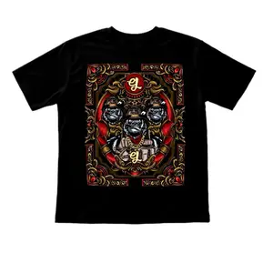 Everyday Jumpin’ Gorilla T-Shirt with Unique Gorilla Design and Bold Red Accents for Everyday Wear