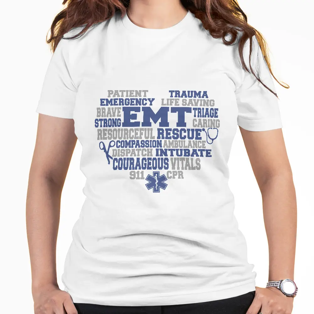 EMT Appreciation T-Shirt: A Symbol of Courage and Commitment to Emergency Medical Services.