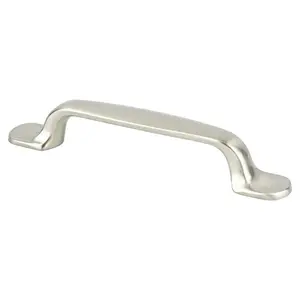 Berenson  96 mm CC Euro Moderno Pull with Brushed Nickel