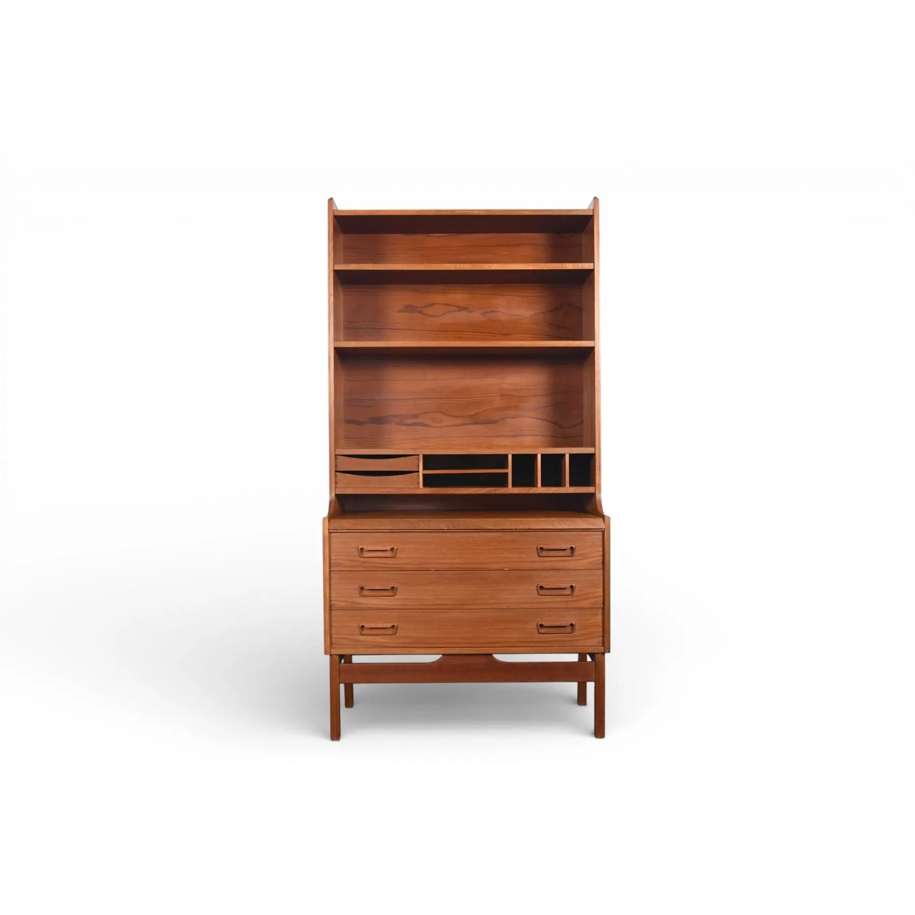 DANISH MODERN BOOKCASE / SECRETARY DESK BY P WESTERGAARDS