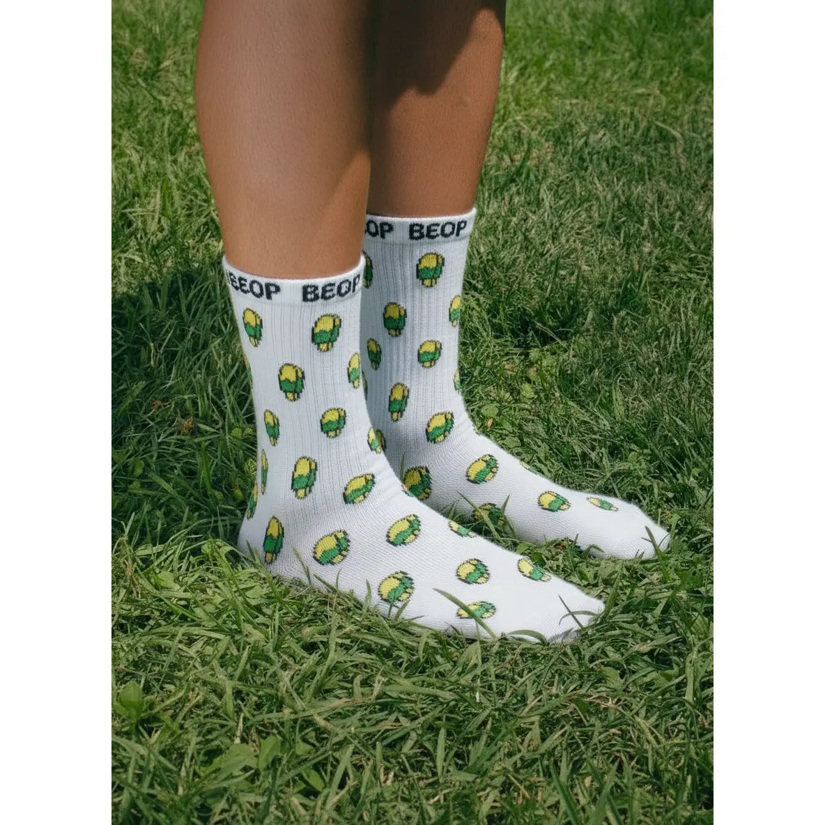 Lemon Lime Grippy Socks
