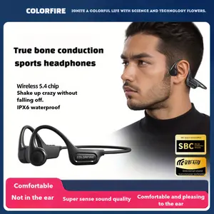 Colorful bone conduction headphones, built-in 32GB memory, Bluetooth connectivity, suitable for sports, swimming, running, waterproof, professional grade, 32GB memory, ENC call noise cancellation.