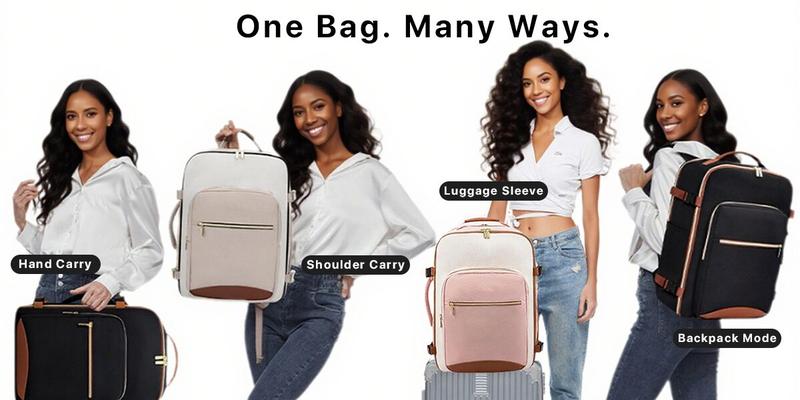 40L Airline Approved Travel Backpack with 16 Pockets TSA 180° Laptop Compartment Waterproof 3 Packing Cubes Replaces 20" Suitcase Ideal for 3-7 Day Trips Christmas Gift Ideas