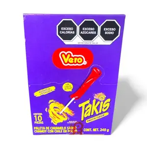 Vero Fuego Lollipops-12 piece Pouch with Chili Powder