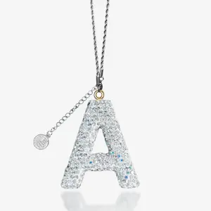 Car charms Letter Pendants for Car Initials Accessories Customizable Car Mirror Letter Charm Personalized Pendant for Your Vehicle