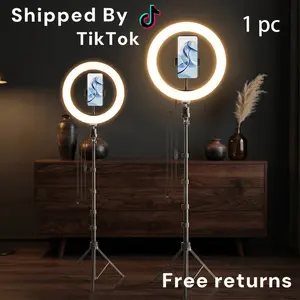 12 Inch LED Ring Light Kit with 17-63" Extendable Tripod Stand - 3 Color Temperature Modes Dimmable Circle Light for YouTube Podcast, TikTok Live, Makeup Studio & Video Conference Lighting#Easter Gift#mother's day gifts
