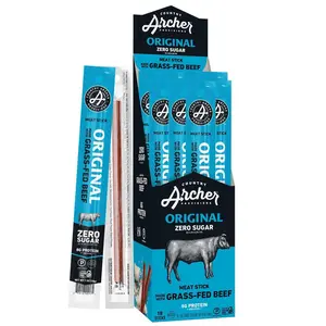 Country Archer Beef Jerky Sticks  Grass Fed Beef Sticks Individually Wrapped, Beef Sticks Bulk, Beef Jerky Snack Packs, Gluten Free, Paleo, Keto  1 oz Meat Sticks (18)