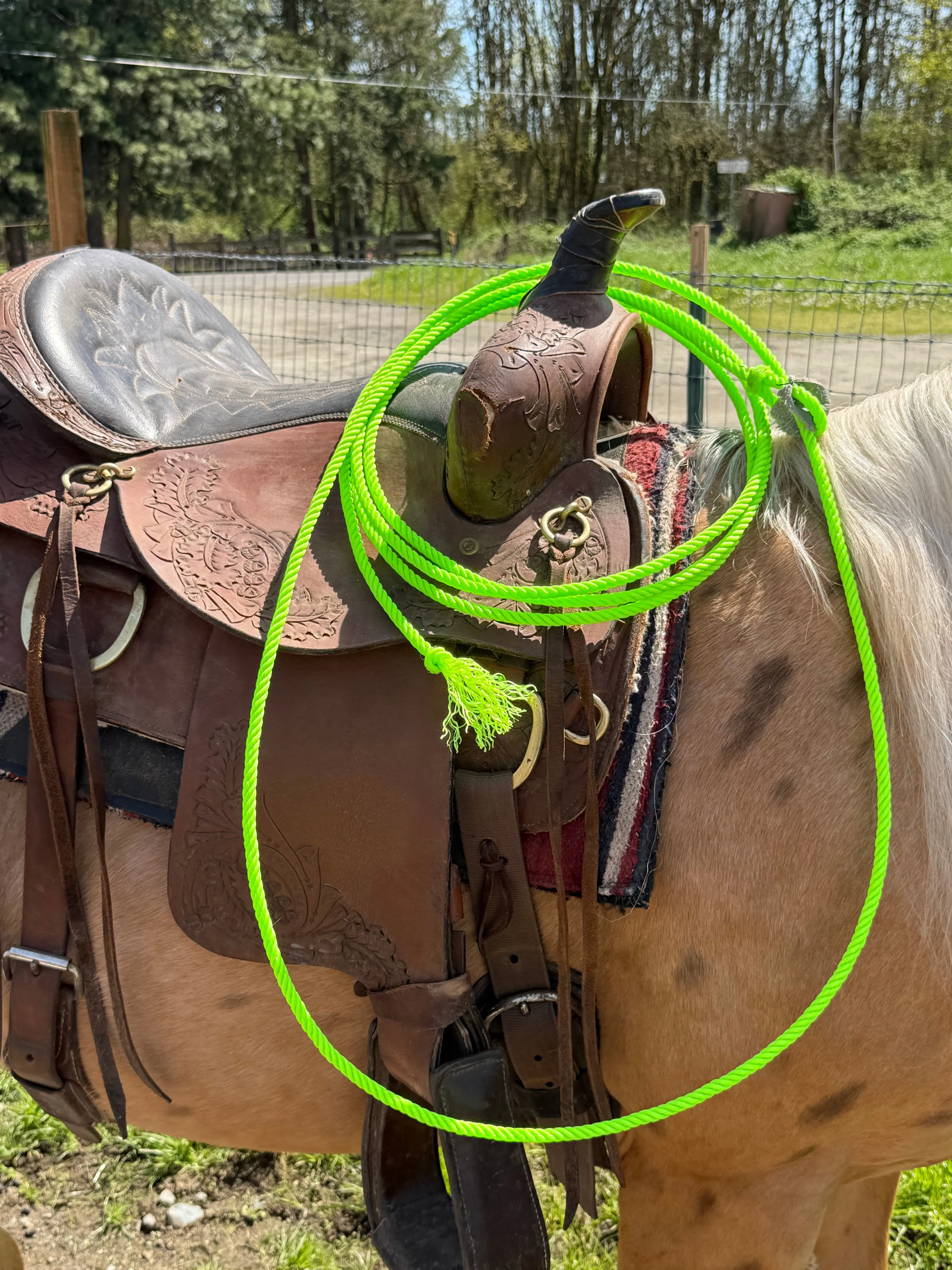 Kids Trick Roping Practice Ropes - Durable Lasso For Cowboys & Cowgirls ( Multiple Colors ) Sogas Para Florear