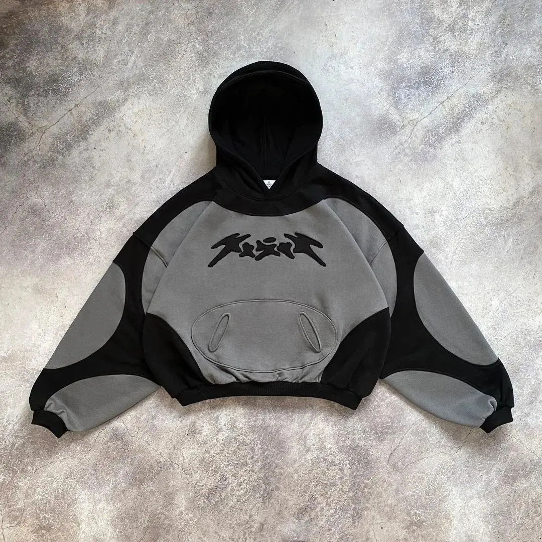 Y2k Dark Matter Patch Hoodie