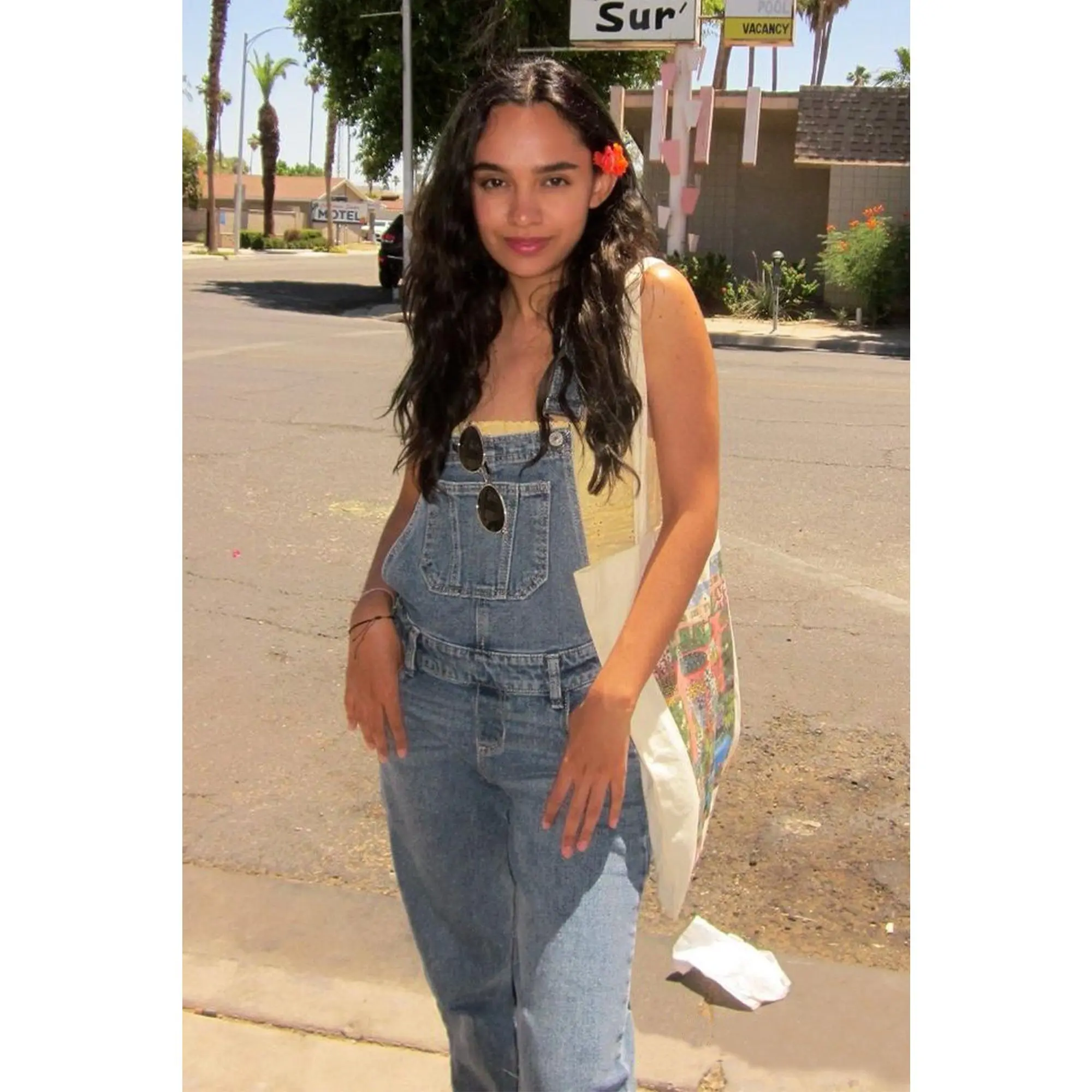The Rewash Flare Overalls - Indigo Vintage