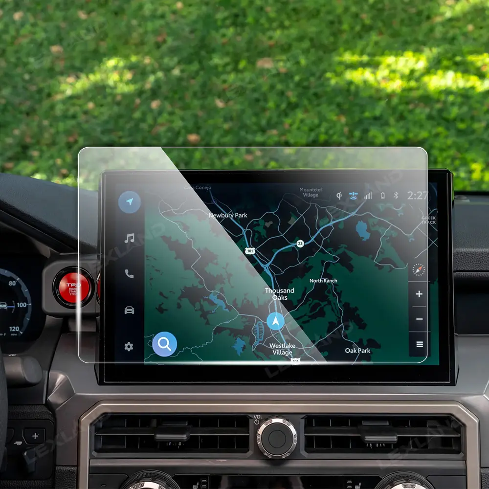 Tempered Glass Navigation Touchscreen Protector for Tacoma/4Runner Vehicles - Flat, Full Coverage Cover, Precision-Cut, Reduces Glare, Resists Scratches, Enhanced Protection, Smooth Tech Accessory for Everyday Use