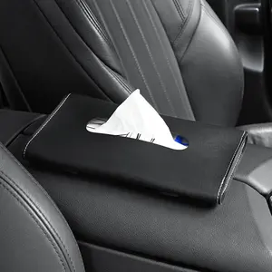 1 Pc Car Tissue Box Towel Sets Car Sun Visor Tissue Box Holder Auto Interior Storage Decoration For BMW Car Accessories
