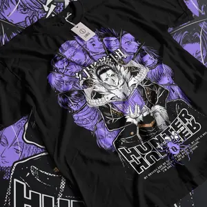 Hunter X Hunter Anime T-Shirt & Sweatshirt, Chrollo Lucilfer Phantom Troupe Graphic Tee, Vintage Oversized Unisex Streetwear, Gift for Men Women