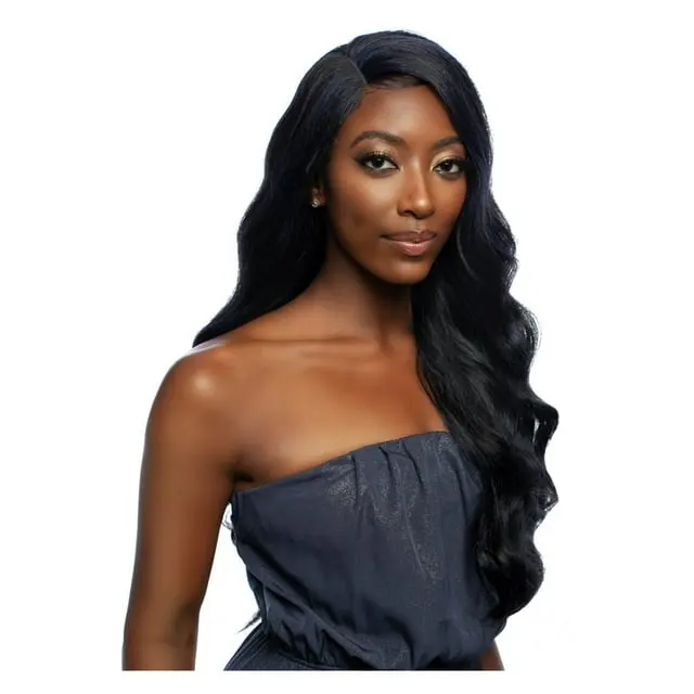 Mane Concept Red Carpet Synthetic Long Body Wave 4" Deep Side Part HD Lace Wig - RCLD207 heat resistant