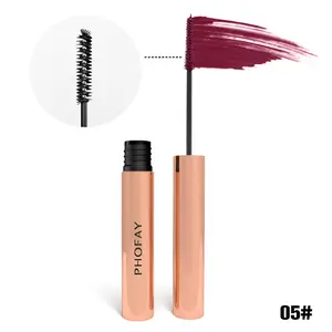PHOFAY 4D Silk Fiber Lash Mascara, Waterproof Long Lasting Volumizing Eye Makeup, Instant Extension & Thickening Mascara, Smudge-Proof All Day Wear